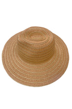 LULI HAT - Metallic Bell Brim Fedora • Natural|gold