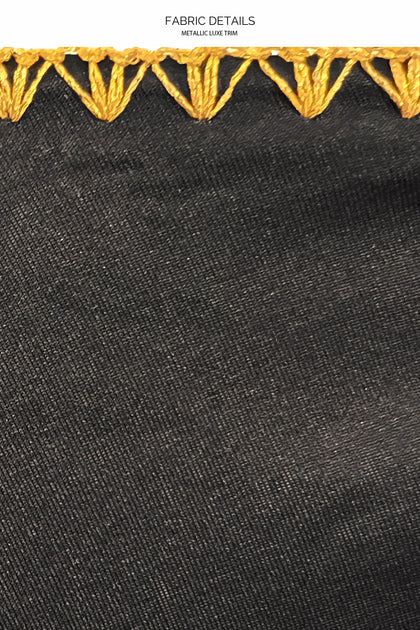 LULI CHIC - Luxe Stitch Seamless Triangle Top & Luxe Stitch High Leg Brazilian Bottom • Black