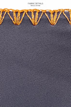 LULI CHIC - Luxe Stitch Triangle Triangle Halter Top & Luxe Stitch Seamless Full Ruched Back Bottom • Azulejos