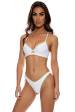 LULI CHIC - Underwire Top & High Leg Brazilian Bottom • White