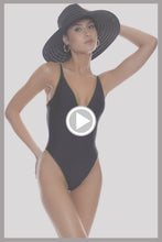 LULI CHIC - V Neck One Piece Bodysuit • Black