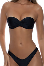 COSITA BUENA - Underwire Push Up Bandeau Top & High Leg Brazilian Bottom • Black