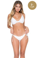 COSITA BUENA - Underwire Adjustable Top & Wavey Full Tie Side Ruched Back • White