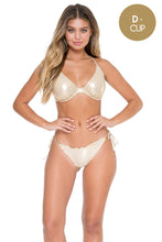 COSITA BUENA - Underwire Adjustable Top & Wavey Full Tie Side Ruched Back • Gold Rush