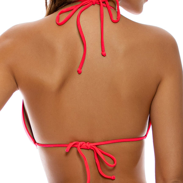 COSITA BUENA - Molded Cup Push Up Tri Halter Top-13C