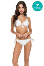 COSITA BUENA - Molded Push Up Bandeau Halter & Cayo Coco Brazilian Bottom • White