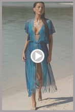 OCEAN QUEEN - Long Caftan • Blue