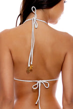 GOLDEN LULI - Seamless Triangle Top & High Leg Brazilian Bottom • Gold