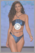 MIDNIGHT WAVES - Ring Diamond Cut Top & Moderate Ring Side Bottom • Cobalt Blue Runway