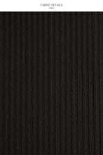 LULI ADORE - Wavy Luxe Stitch Scoop Neck Drawstring Top & Wavy Luxe Stitch High Leg Brazilian Bottom • Black Campaign