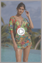 LUSH HORIZONS - Cabana V Neck Dress • Multicolor