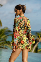 LUSH HORIZONS - Bell Sleeve Romper • Multicolor