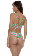 STRAWBERRY FIELDS - Wavy Luxe Stitch Bandeau Top & Wavy Luxe Stitch Suspender Ruched Back Brazilian Bottom • Multicolor