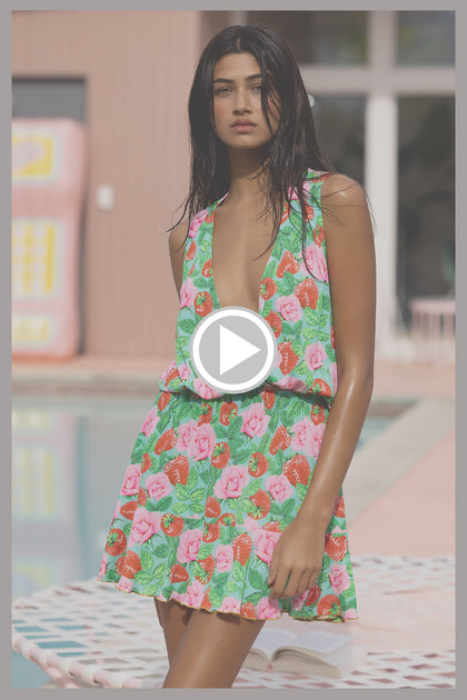 STRAWBERRY FIELDS - Tank Playera Dress • Multicolor