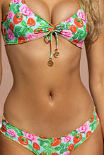 STRAWBERRY FIELDS - Wavy Luxe Stitch Scoop Neck Drawstring Top & Wavy Luxe Stitch Full Ruched Back Bottom • Multicolor