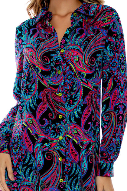 QUE LINDA - Blouse Dress • Multicolor