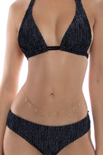 VIBRAS - Triangle Halter Top & Seamless Full Ruched Back Bottom • Black