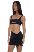 VIBRAS - Bandeau Tank Top & Scrunch Up Mini Skirt • Black