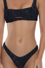 VIBRAS - Bandeau Tank Top & High Leg Brazilian Bottom • Black