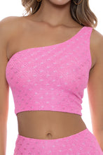 BRILLA - One Shoulder Top & Mini Skirt • Pink