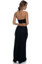 BRILLA - Double Loop Bandeau Long Dress • Black