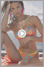 PALM BREEZE - Wavy Luxe Stitch Triangle Top & Wavy Luxe Stitch High Leg Brazilian Bottom • Multicolor Campaign