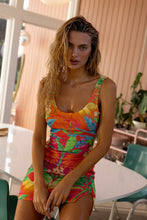 PALM BREEZE - Bodycon Tank Mini Dress • Multicolor