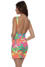 PALM BREEZE - Bodycon Tank Mini Dress • Multicolor