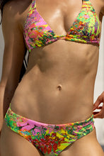 VICE CITY - Triangle Halter Top & Seamless Full Ruched Back Bottom • Multicolor