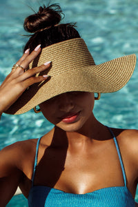 LULI HAT - Gold Shimmer Visor • Gold Shimmer