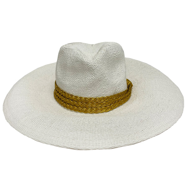 LULI HAT - Gold Trim Fedora