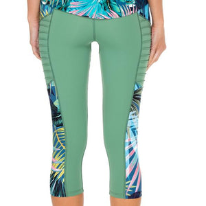 MOJITO - Pintucked Side Capri Legging