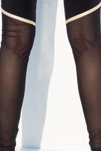 WARRIOR SPIRIT - Fishnet Bomber Jacket & Gold Trimmed Legging • Black Gold