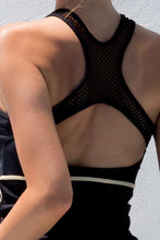 WARRIOR SPIRIT - Tank Top & Mesh Sides Capri Legging • Black Gold