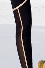 WARRIOR SPIRIT - Relaxed Fit Drawstring Top & Gold Trimmed Legging • Black Gold