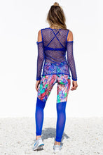 GORGEOUS CHAOS - Fishnet Long Sleeve Top & Mesh Cut Out Legging • Multicolor