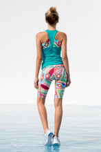 WILD HEART - High Neck Racer Tank Top & Mixed Waistband Capri • Multicolor