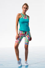 WILD HEART - High Neck Racer Tank Top & Mixed Waistband Capri • Multicolor