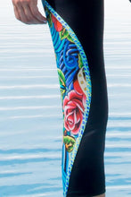 INKED BABE - Relaxed Fit Mesh Panel Tee & Mesh Panel Capri • Multicolor