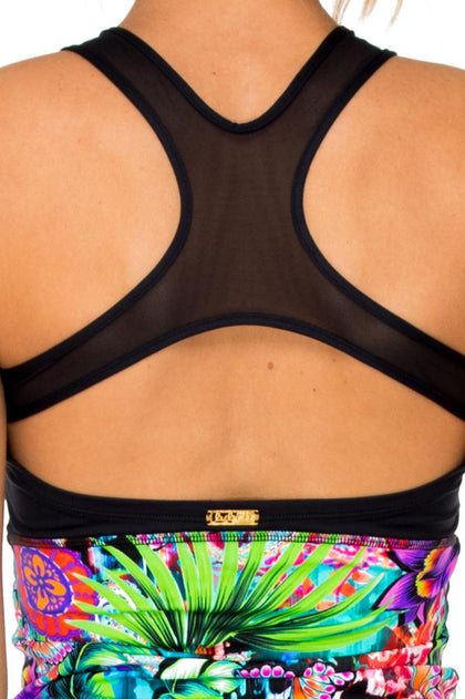 VIVA CUBA - Tank Top & Engineered Print Legging • Multicolor