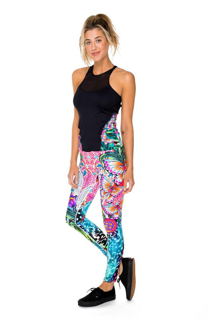 VIVA CUBA - Tank Top & Engineered Print Legging • Multicolor