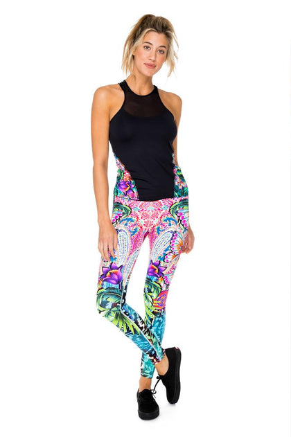 VIVA CUBA - Tank Top & Engineered Print Legging • Multicolor