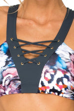 CIENFUEGOS - Grommet T Back Sports Bra & Skinny Legging • Multicolor