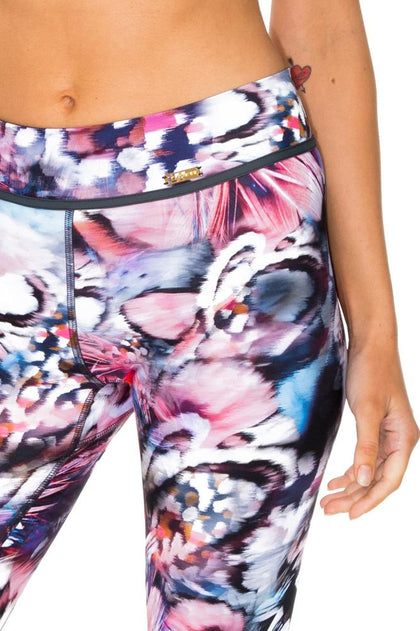 CIENFUEGOS - Grommet T Back Sports Bra & Skinny Legging • Multicolor