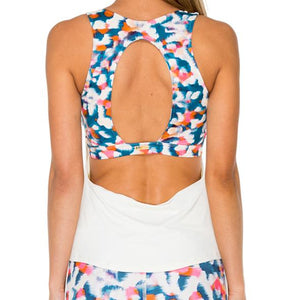 VIA BLANCA - Inner Top Racer Back Overlay Tank