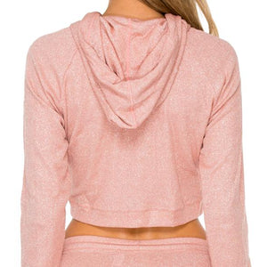 SABOR - Hoodie Cut Out Cropped Jacket
