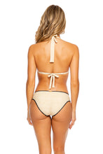 ANGEL VACAY - Triangle Halter Top & Seamless Full Ruched Back Bottom • Perla