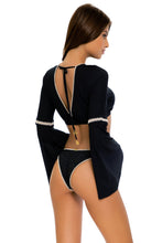 MIDNIGHT DREAMING - Cuba Libre Crop Top & High Leg Bottom • Black