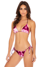 INK EXPLOSION - Triangle Top & Wavey Ruched Back Tie Side Bottom • Violet Campaign