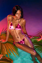 INK EXPLOSION - Triangle Top & Wavey Ruched Back Tie Side Bottom • Violet Campaign